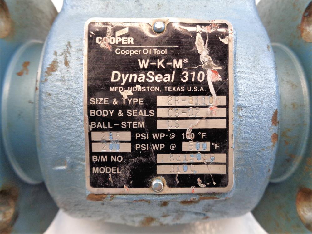 Cooper WKM DynaSeal 310C Ball Valve, 2" Flanged, Carbon Steel 2R-B110